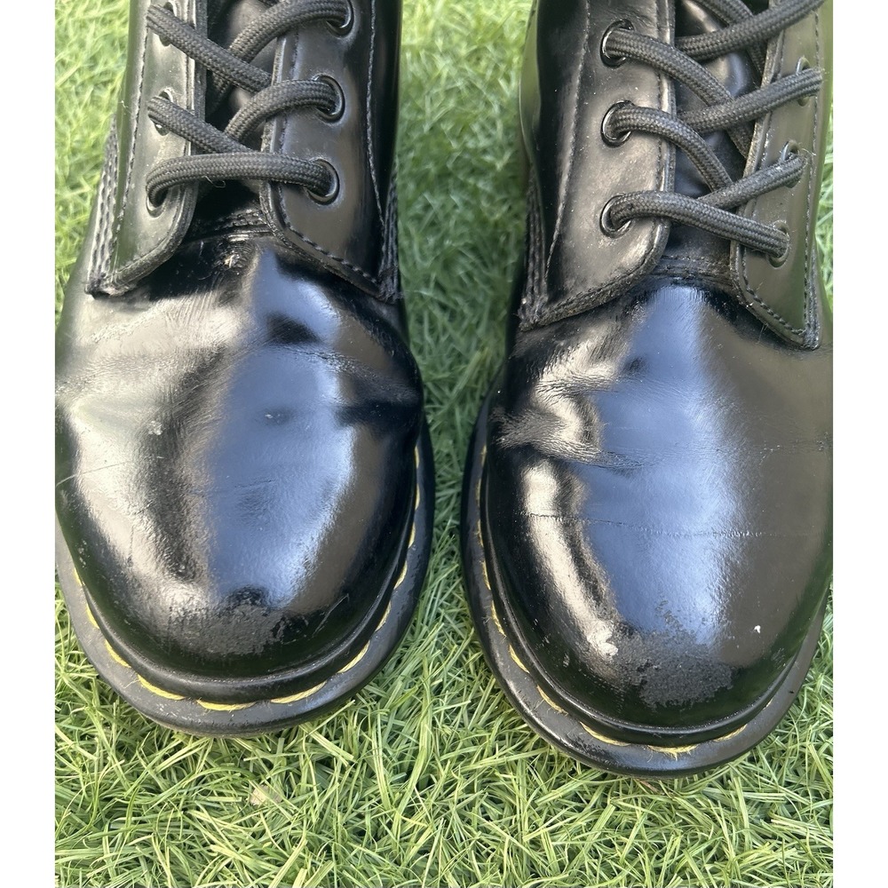 Dr. Martens 1460 AW004 Air Wair 8 Eye Leather Black Boots Womens 8 *Low Tread - Picture 8 of 12